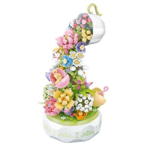 SENBAOJIMU | Tea & Flowers Music Box Building Blocks