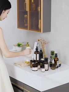 No Drill Walls for Installation Aluminum Bathroom Shelf Shelves Shampoo Rack Storage Holder Kitchen Organizer Rack Accessories