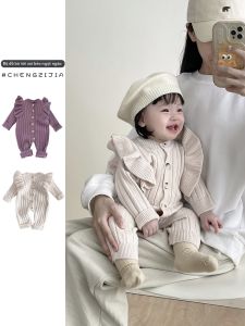 Cute Infant Girls Knitted One-piece