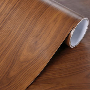 XIANXIANWUFANG | Self-Adhesive Walnut Wood Wallpaper for Furniture Surface Decoration