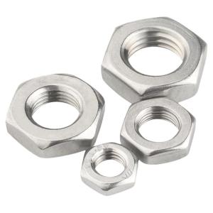 GUWANJI | 304 Stainless Steel Fine Thread Thin Hex Nut
