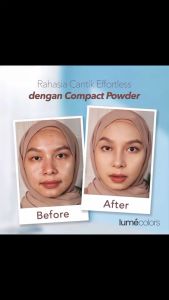 Bedak padat lumecolors compact powder makeup wajah oil control original BPOM