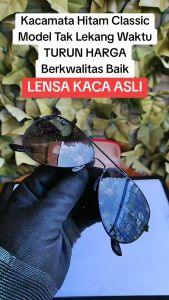 Kacamata Hitam Gaya Fashion Pria Baraka Acc Lensa Kaca Asli Berkwalitas Baik