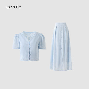 ON&ON | Elegant French Embroidered Dress Set 100% Cotton