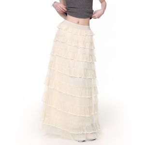 French Elegant White High Waist Tutu Dress
