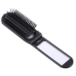 Plastic Folding Comb Portable Makeup Mirror Comb Foldable Massag Girls Bang Practical Convenient Carry On Bag Comb