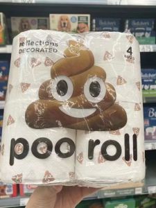 Poof Toilet Paper Poop Toilet Paper Printed Roll Paper For Home Creative Stylish Bathroom with Core Reel Color Hand Paper