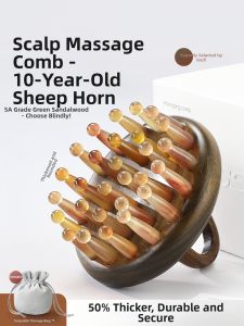 Goodgudi | Therapy Anti-hair Loss Sheep Horn Massage Comb