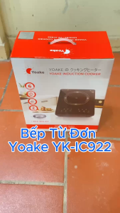 Bếp từ đơn Yoake YK-IC922 công suất 3000W mặt kính cường lực hai quạt tản nhiệt bàn phím tiếng việtkích thước 32 x 39 cm bảo hành 24 tháng tặng nồi inox phi 30cm.
