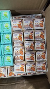 [ Mềm ngon] Combo 1000g Kẹo Socola tươi Qiaozhilian/ Socola sữa mix trái cây hộp vuông / Sandwich Sôcôla Sữa Fudge mix vị mềm dai ngon ăn cực đã
