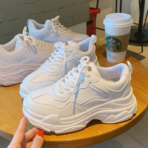 Yi Yi Dad Shoes Womens Ins Fashion Spring & Fall Thick Sole Internet Celebrity Super Hot Easiest for Match Heightened Sneakers Show Feet Small Breathable Small