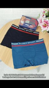 Boxer Seamless Pria Sorex 3802 & 3804 Size M-L XL-XXL Bahan Nylon Sretch/ Celana Dalam Pria Seamless