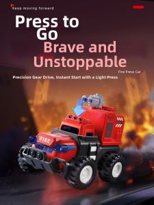 WANJUTEGONGDUI | Push Back Fire Truck Toy Car Birthday Gift