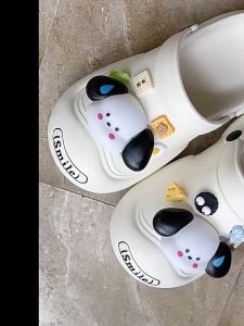 BRONSKI 2024 New korean Clogs Korean Fashion Sandals For Women dog Cartoon Chunky Sandals