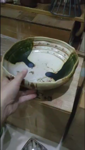 Đĩa/ thố mộc Oribe xinh xỉu hàng gốm Nhật❤️❤️❤️