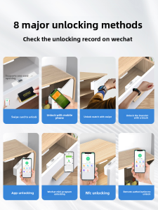 eLinkSmart | Fingerprint & Hidden Password Lock for Drawers & Cabinets