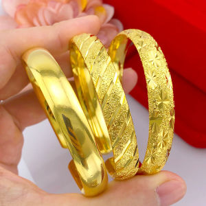 Vòng Tay Vàng Thật 9999 Chính Hãng Vòng Tay Vàng Ngôi Sao Rỗng Cho Nữ Vòng Tay Vàng Khóa Đám Cưới Vòng Tay Vàng Cứng 3D May Mắn