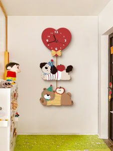 Creative Clock Wall Art Living Room Decorative Painting Entrance Hall Childrens Room Cute Wall Clock No Frame Modern Decoration