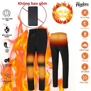 Quần Trượt Tuyết Giữ Ấm Cho Cặp Đôi Chống Thấm Nước Lót Lông Cừu Dày Kiểu Dáng Thường Ngày Mùa Đông Ngoài Trời Có Dây Rút Chất Liệu Polyester