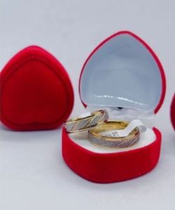 Cincin Titanium Premium Model Pasir Perhiasan Cincin Kawin Pasangan Couple Free Box