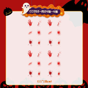 Halloween Scar Wound Tattoo Sticker Waterproof Prank Funny Artificial Scar Scar Blood Horror Makeup Stickers
