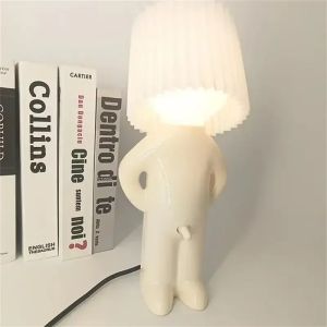 Creative Table Small Book Lights Little Naughty Boy Night Light Shy Man Lamp for Children Home Room Bedside Desk Decoration Gift