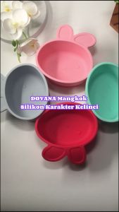DOVANA Mangkok Silikon Kelinci Tempat Makan Bayi Rabbit Silicone Bowl
