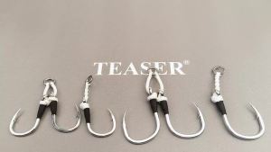 TEASER 2PCS/BAG Deep Sea Slow Jigging Hook Short-line Tied Saltwater Jigging Assist Hook  Pencil & Wooden Fishing Lure Hooks
