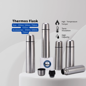 YU Ready Stock Stainless Steel Thermos Flask / Bottle Thermos / Hot Water Bottle / Termos Air Panas Dan Sejuk
