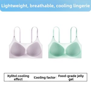 YOUKESHU | Seamless Ultra Light Breathable Summer Thin Strap Gathered Bra