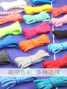 Half-round Shoe Laces for Basketball Sneakers Men and Women Casual Shoes Shoelaces Non-slip Shoelace Sport / Running