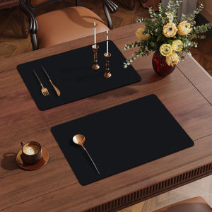 Leather Dining Mat Western Style Waterproof Oil-resistant Heat-insulating Pad for Table Simple Modern Home Textile Tablecloth