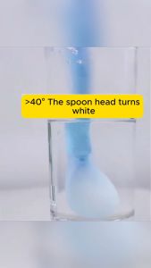 HOMSA Baby Temperature Spoon Safe Food Grade Soft Silicone Heat Sensing Thermal Feeding Training Trableware