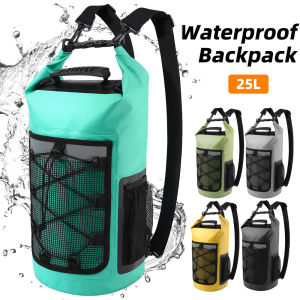 25L Waterproof Backpack Swimming Beach Dry Bag Outdoor Water Sports Rafting Boating Roll Top Bags Kayaking Handbag Camping Bag