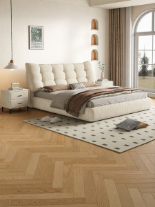 Minimalist Italian Cat-Scratch Resistant Upholstered Bed 1.8m