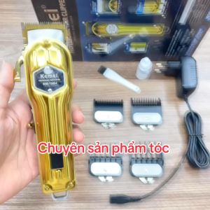 Kemei Tông Đơ Cắt Tóc Chuyên Nghiệp KM-1984 Cao Cấp Màn Hình LCD Pin Lithium-ion 2500mAh Sử Dụng Liên Tục 5 Giờ Kèm 4 Cữ Gá Thép