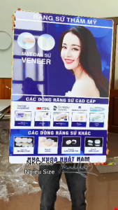 Khung tranh phòng khám nha khoa tranh nha khoa decor Tranh Nha Khoa các dòng răng sứ tráng gương treo tường NKQC59