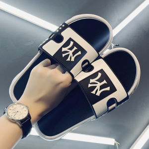 Slippers Mens Summer Outdoor Non-Slip Abrasion Resistant Internet Celebrity Slip-on Flip-Flops Home Bathroom Trendy Men Sandals