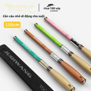 JUQINWANG | Portable Kids Fishing Rod Mini-section Hand Rod