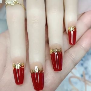 2g lá dát vàng dát bạc màu 24K dát móng slime trang trí quà tặng