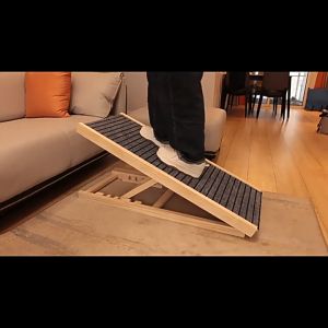 การเปลี่ยนแปลงรูปลักษณ์บรรจุภัณฑ์ด้วยบันไดสูงได้ พับได้ Dog Stairs กลยุทธ์ดั้งเดิม ร่วมกันลื่น รับน้ำหนักได้เยอ