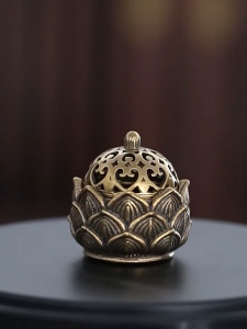Mini Incense Burner Alloy Incense Stick Holder Interior Lotus Incense Cone Holder Insenso Stand