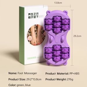 Plantar Foot Massager Roller Foot Massage Instrument Acupuncture Points Roller Ball Foot Therapy Foot Rubbing Artifacts for Home Use滚轮足底按摩器
