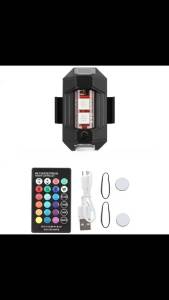 7-Color Mini LED Strobe Light - USB Rechargeable Night Flying Warning Signal Light for Drone Bike Motorcycle