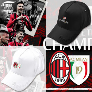 หมวกเบสบอลกันแดด AC Milan ที่ได้รับการยกย่องจากลูกหนังในศึก Serie a ของอิตาลี หมวกทรงพับได้สำหรับผู้ชายและผู้หญิง หมวกทรงพับได้สำหรับฤดูร้อน