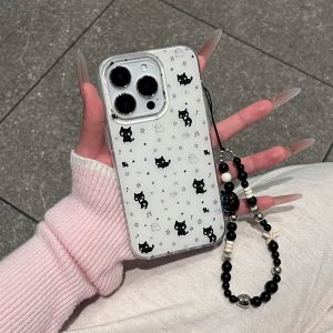 Cute Cat Design Phone Case for Apple 15Pro Max iPhone 16 Full Cover Womens Model Compatible with 14Plus 13Pro 12 11 And Xs