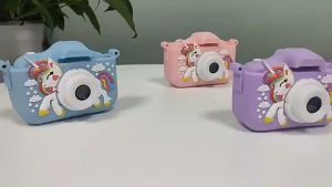 CW-SHOP(X60)*พร้อมส่งในไทย* 1080p เด็กกล้องน่ารักกล้องดิจิตอล 20MP เด็กกล้องการ์ตูนเด็ก Selfie กล้องสําหรับเด็ก 4X ซูมดิ
