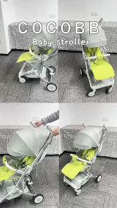 COCOBB Portable folding baby stroller Convenient for travel with sunshade Equipped with seat belts