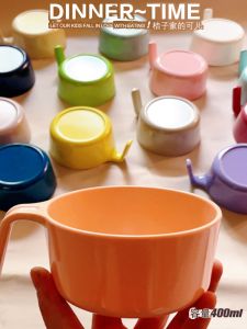 Baby Bowl with Handle A5 Material Restaurant Quality Meal Time Training Bowl Anti-Scalding for Babys Solid Food And Soup