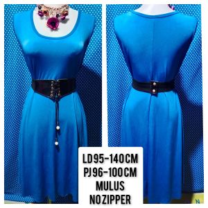 DRESS KUTUNG/SLEEVELESS BIRU 137